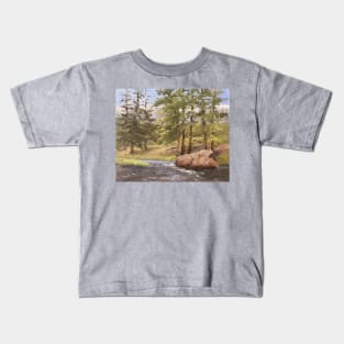 River Tree Landscape Kids T-Shirt